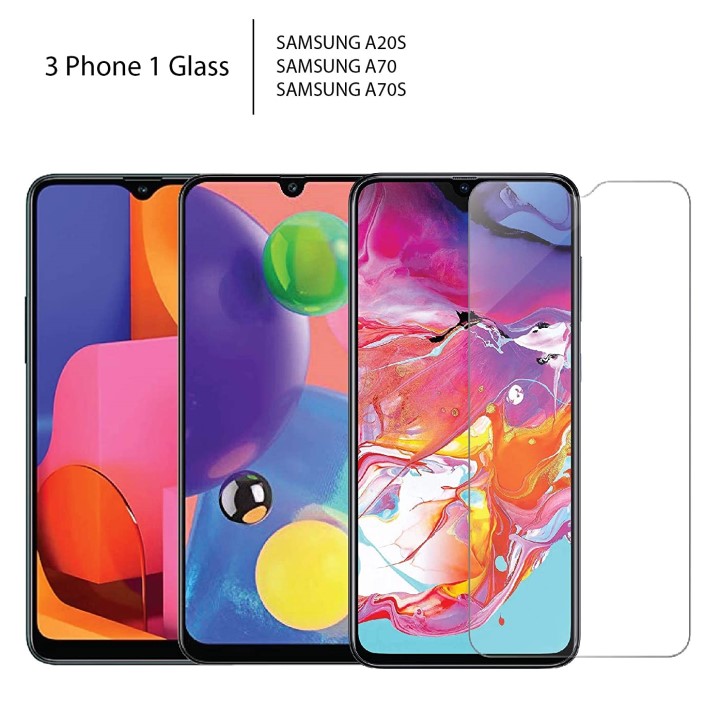 Kính Cường Lực cho Samsung Galaxy A70 Full Màn Hình/ Chống Vân Tay/ Không Viền Màu