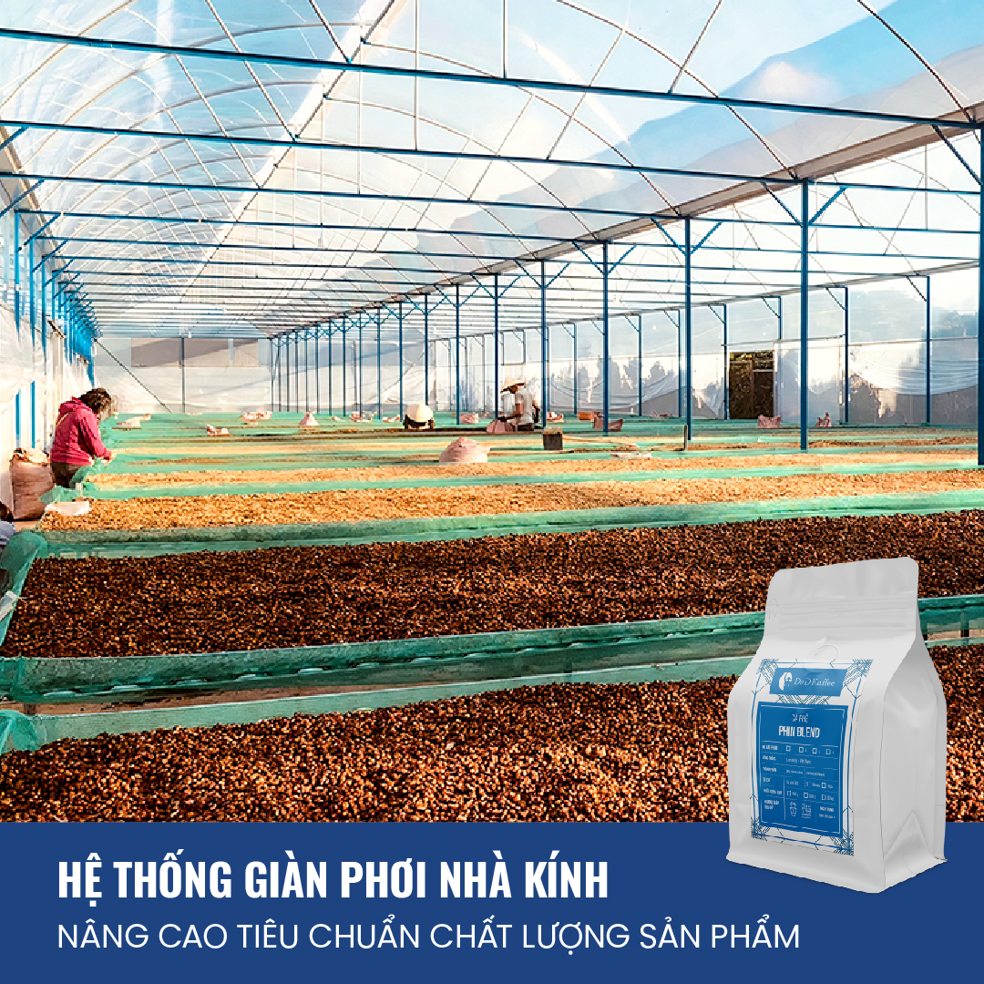 Cà phê Phin Blend, Cà phê nguyên chất 100% rang mộc, gói 250gr, D&amp;D Kaffee