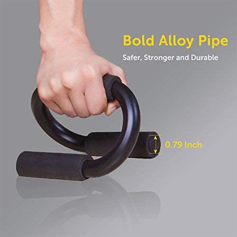 Giá đỡ chống đẩy hình chữ S Thiết bị thể hình bằng thép không gỉ Chống đẩy Giá đỡ tập luyện Thiết bị tập thể dục cho phòng tập thể dục tại nhà Màu sắc: Đen