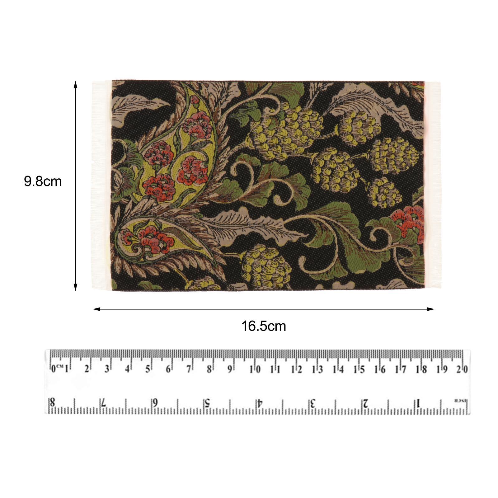 Dollhouse Carpet Home Dollhouse Area Rug for 1:12 Scale Dollhouse Decoration