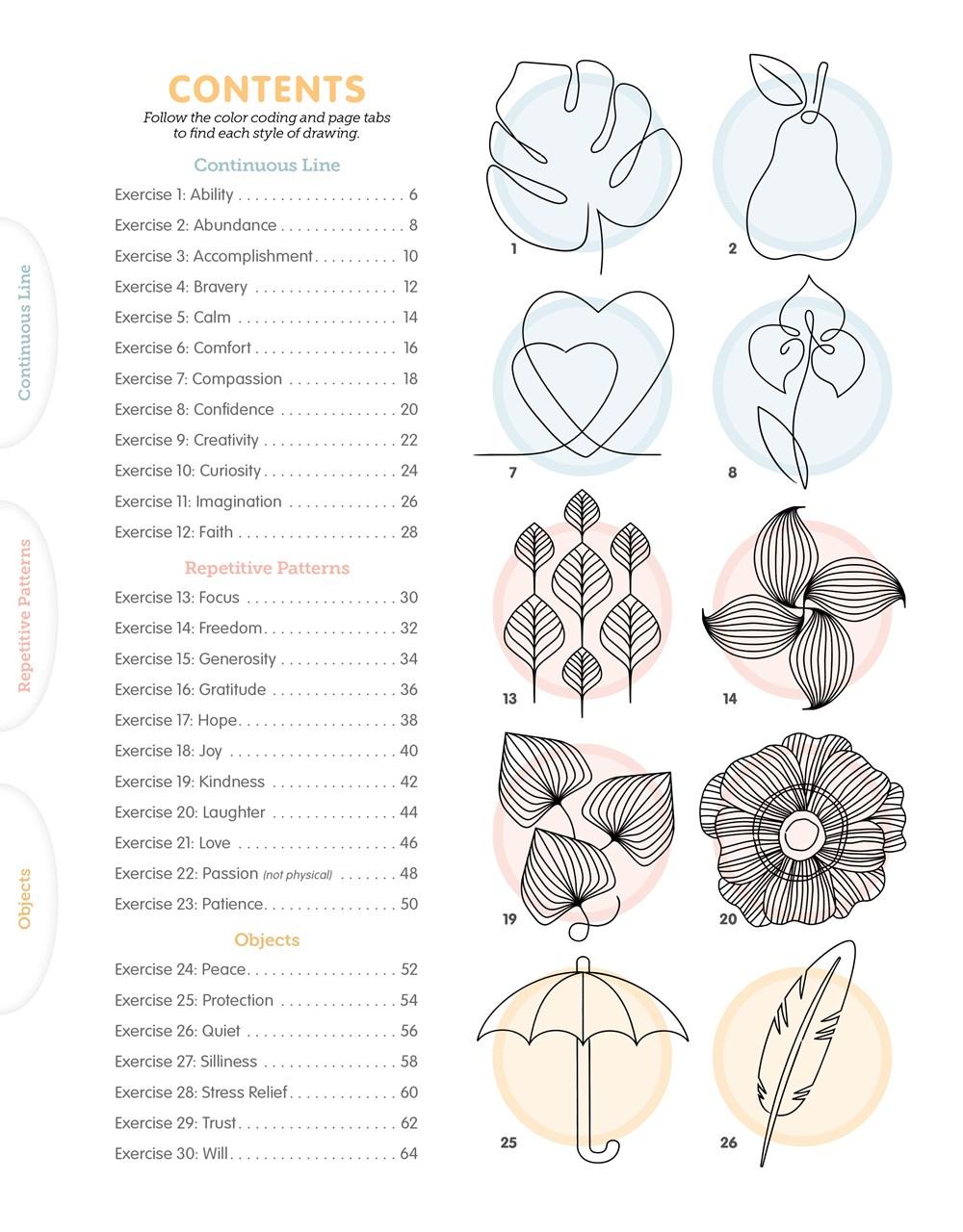 Sách - Draw to Relax - Pretty Patterns & Soothing Line Art with Guided Medit by Mary Kate Murray (UK edition, Paperback)