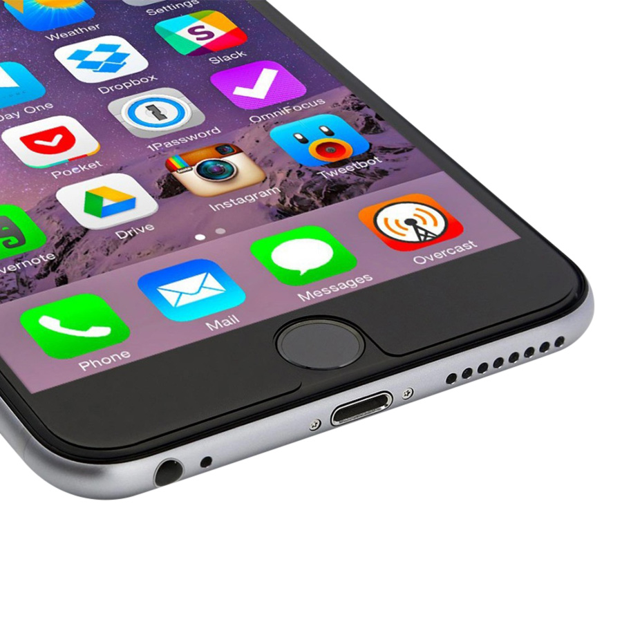 Bộ Kính Cường Lực Dẻo Nano Cho iPhone 6Plus/ 6SPlus (Trong Suốt) Và Ốp Lưng Chống Sốc Phát Sáng (Trong Suốt) - Hàng Chính Hãng