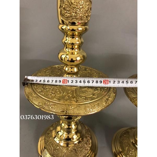 Đôi chân nến , chân đèn bằng đồng cao 48cm