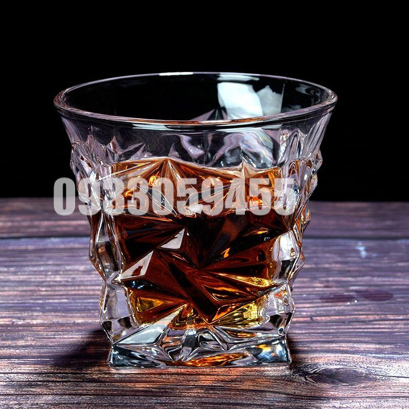 Ly rock thủy tinh pha lê uống whisky ruou mạnh wine glass