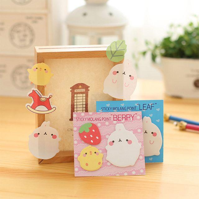 Giấy note molang 4 màu