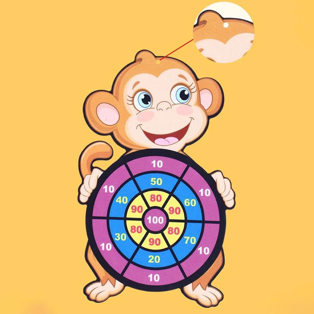 Bộ bảng phóng ném phi bóng dính đồ chơi giáo dục sáng tạo cho trẻ mầm non - Giao Màu Ngẫu Nhiên