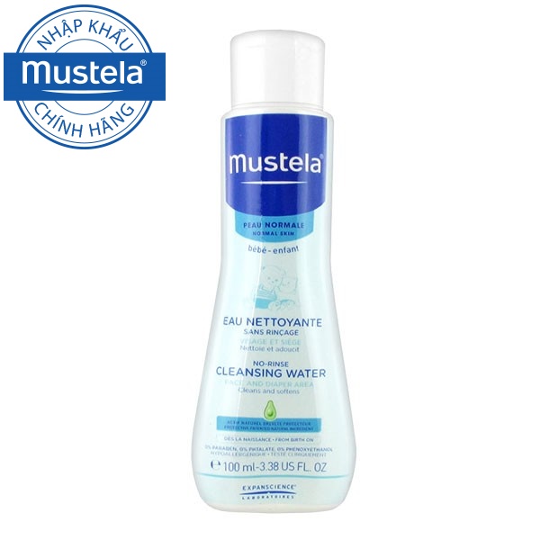 Nước Làm Sạch Mặt Và Cơ Thể Cho Trẻ Sơ Sinh & Em Bé Mustela 100ml