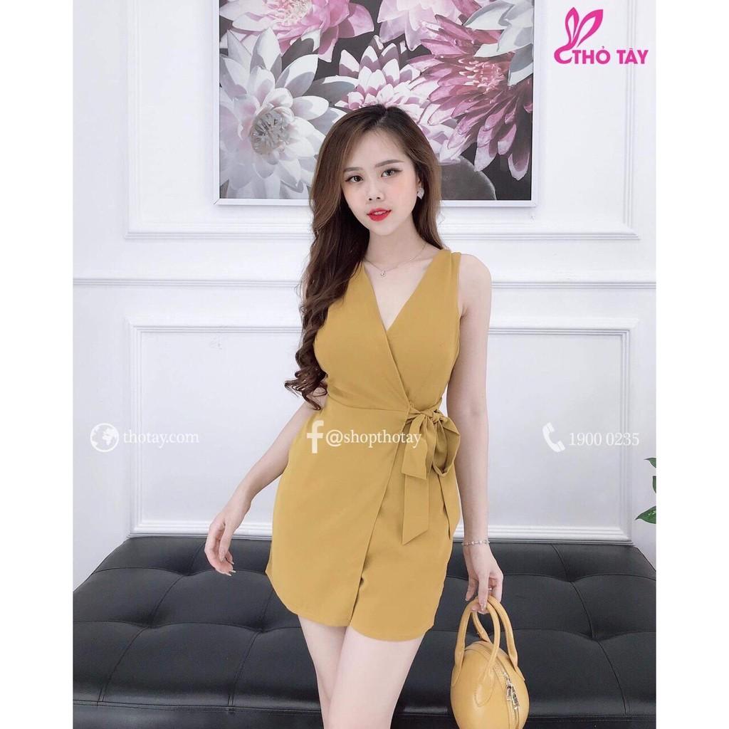 Jumpsuit nữ - jum nữ giả váy cột nơ eo AM