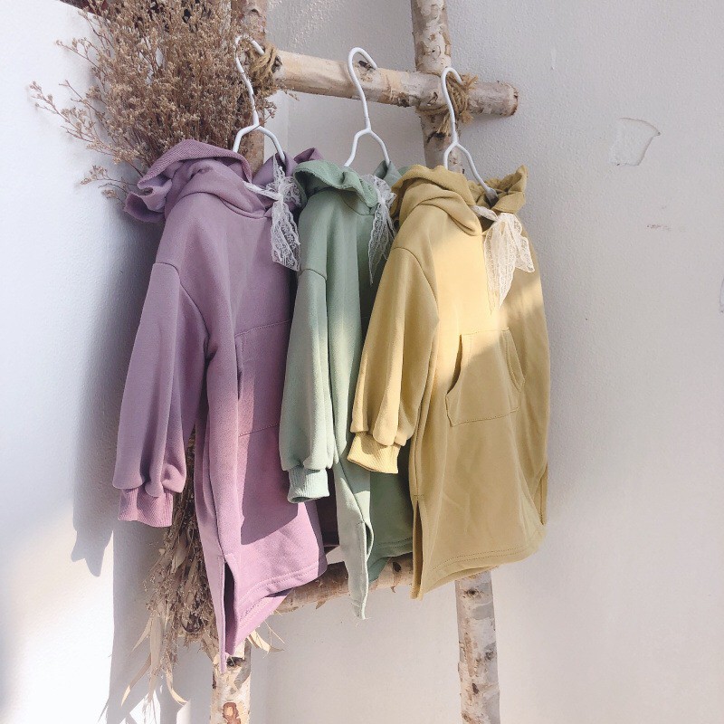 Váy đầm bé gái hoodie thu đông