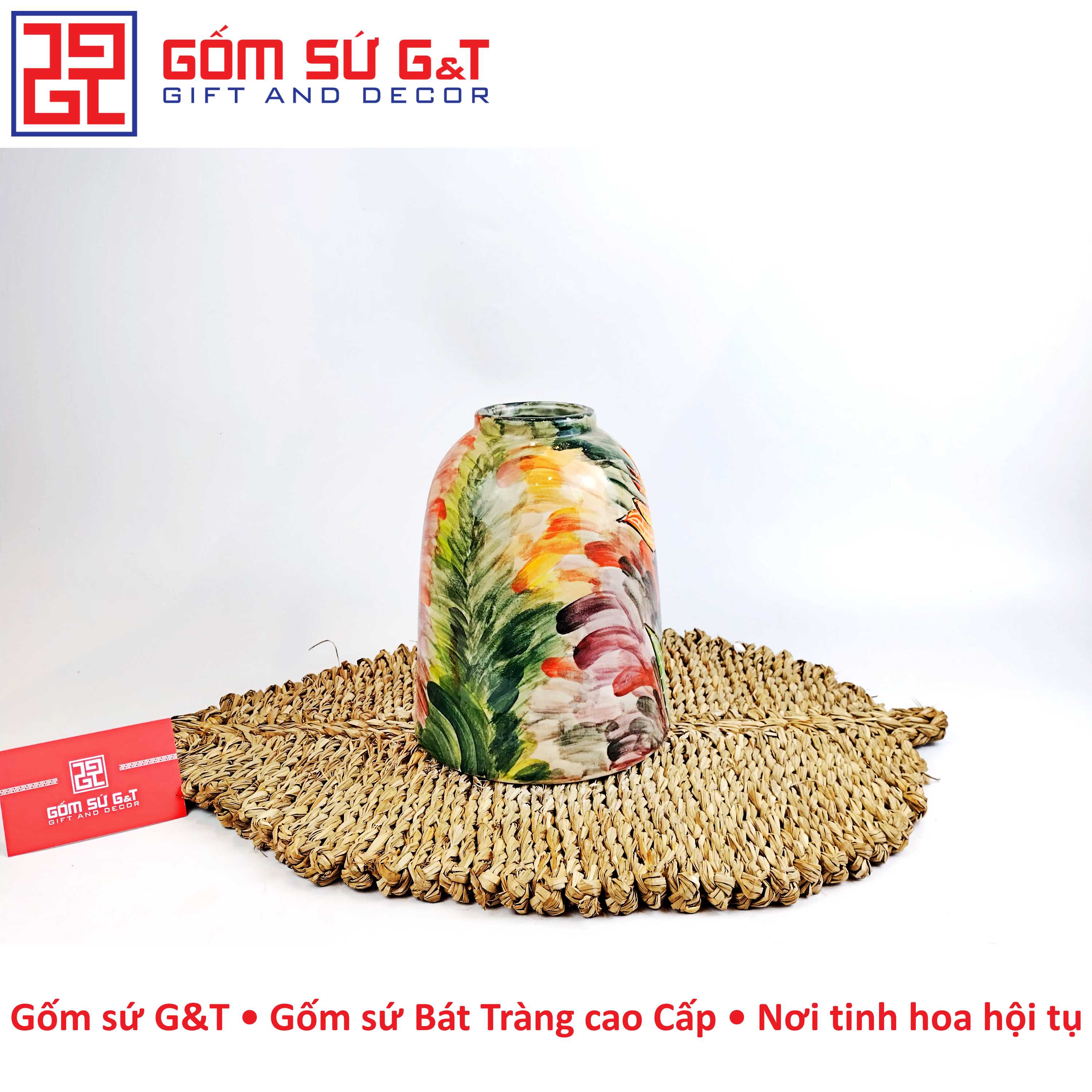 Lọ hoa chuông thiên điểu Gốm Sứ G&T