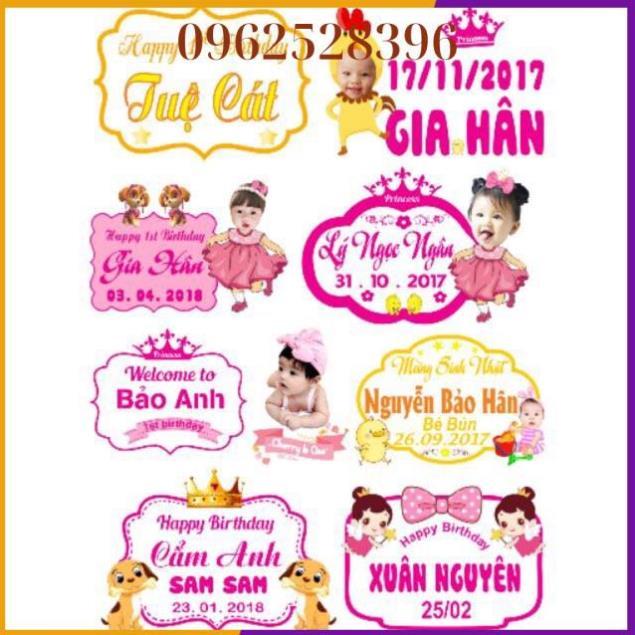 ️ Bảng Tên Treo Sinh Nhật Cho Bé ️