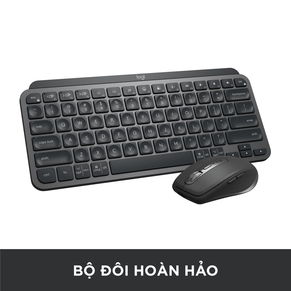 Hình ảnh Bàn phím không dây Bluetooth Logitech MX Keys Mini - Nhỏ gọn, Sạc USB-C, Phím tắt thông minh, Có bản cho Mac - Hàng chính hãng