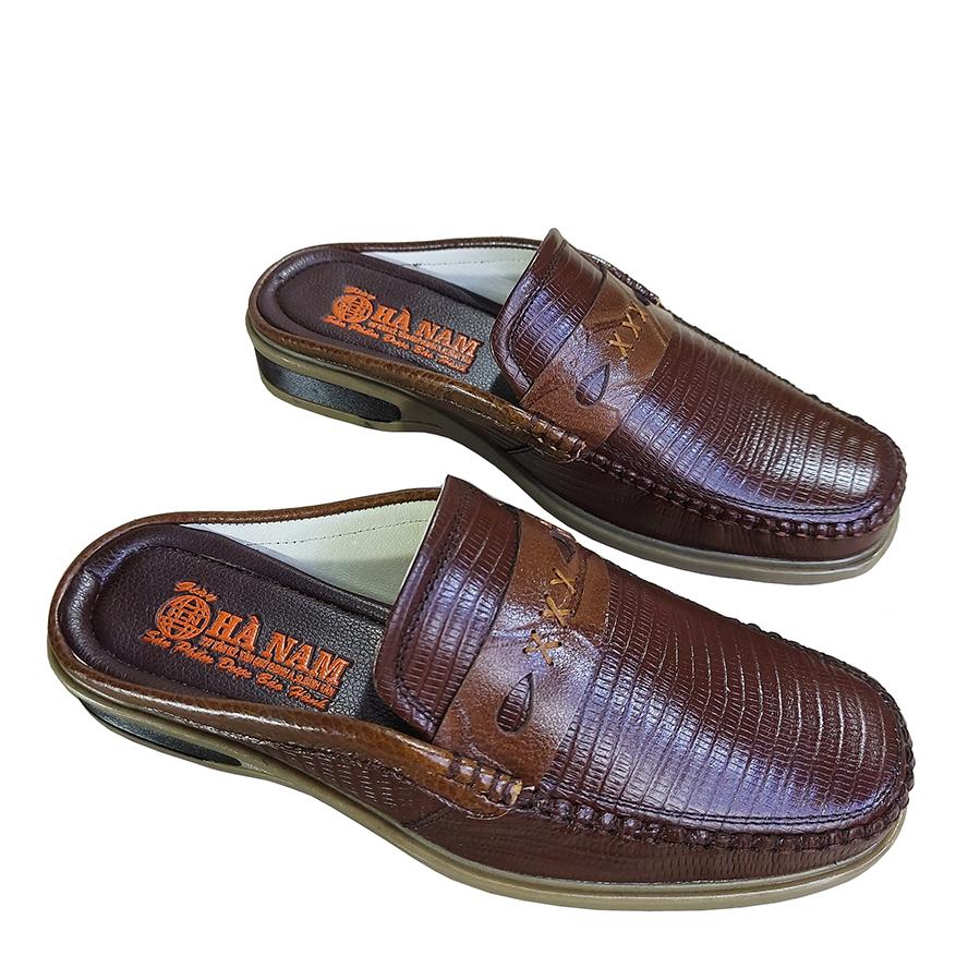 Dép Bít Mũi Nam HÀ NAM Da Bò Thật Cao Cấp GSB20162