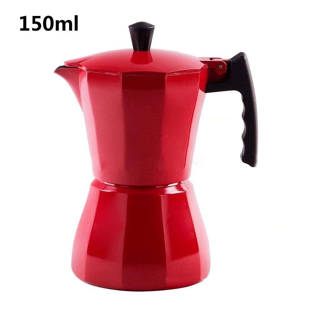 3 cốc / 6 ly máy pha cà phê bằng nhôm Mocha Ý máy pha cà phê espresso bộ lọc tinh tế và nhỏ gọn