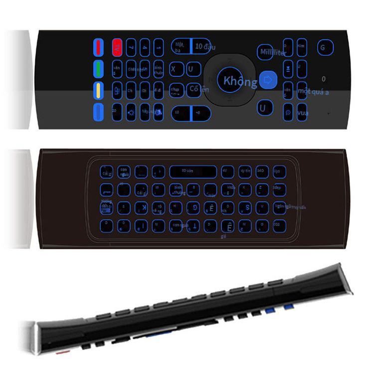 Ưu đãi đặc biệt giọng nói thông minh đa phương tiện Bàn phím bàn phím đa năng MX3 đèn nền hai mặt hồng ngoại điều khiển từ xa chuột bay