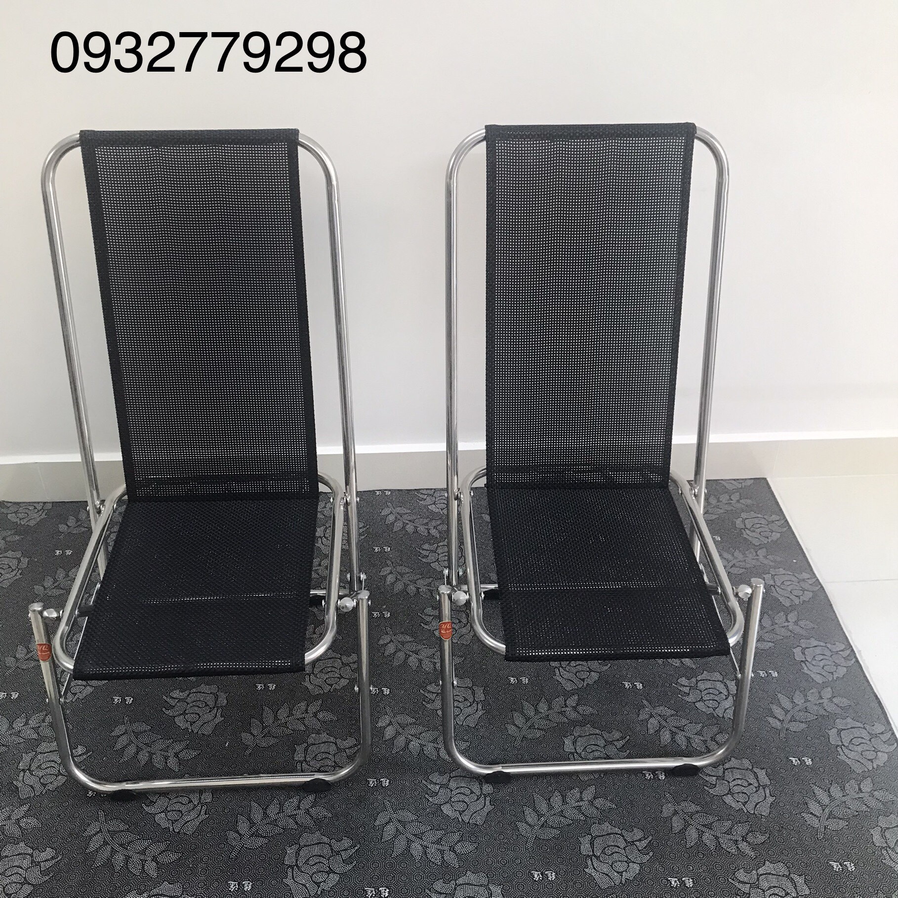 Ghế xếp lưới lưng cao 90cm bền đẹp