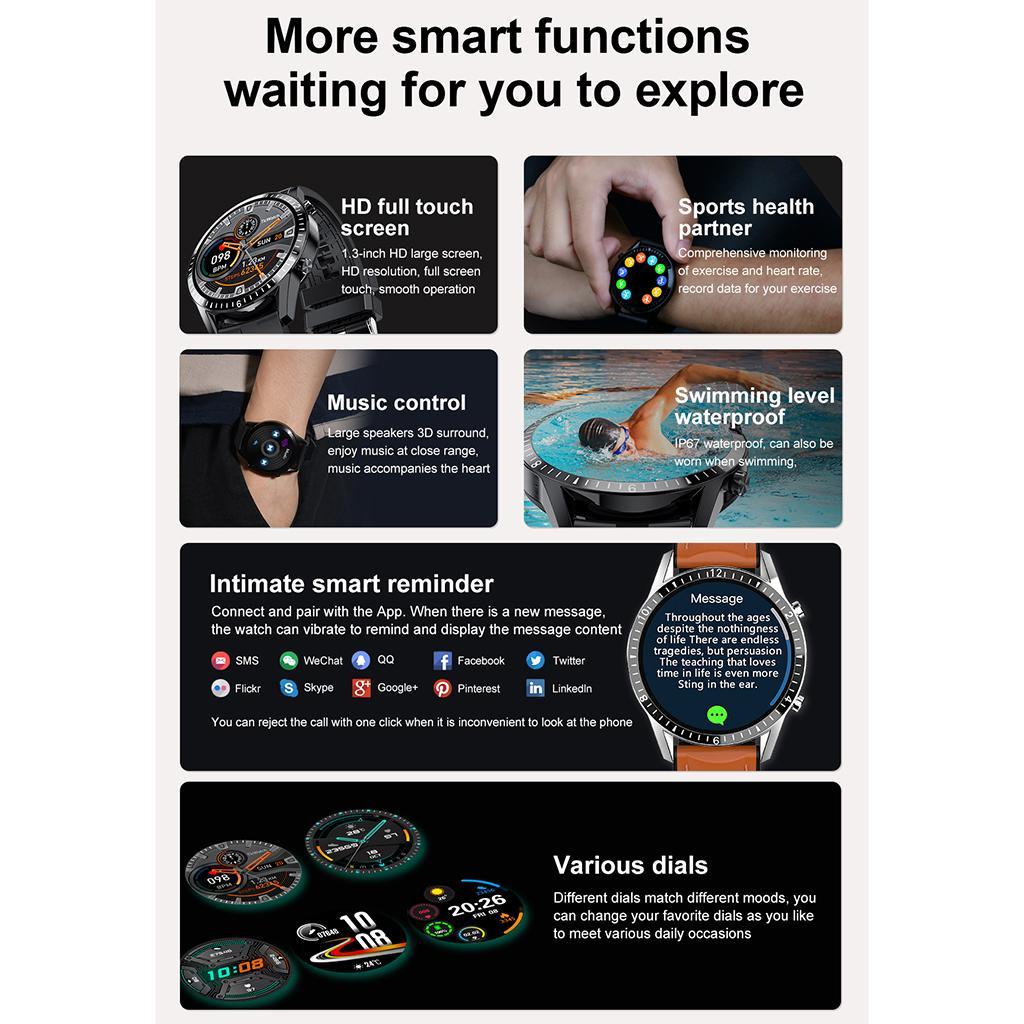 New i9 Smart Watch Heart Rate Blood Oxygen Monitor Black Silicone Band
