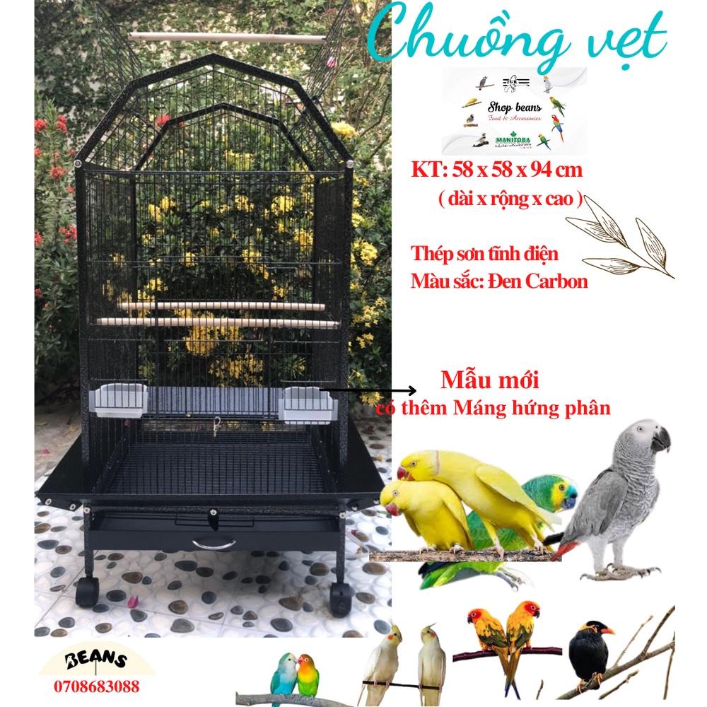 Lồng chuồng vẹt cho xám, amazon, xích thái, xích ấn, sun, nhồng, green check, lovebird, yến phụng, yến hót…