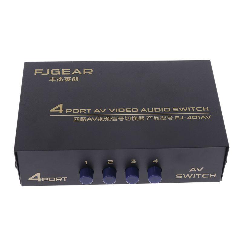 Bộ Chia Ra 4 Cổng Av Audio Video Rca 4 Vào 1