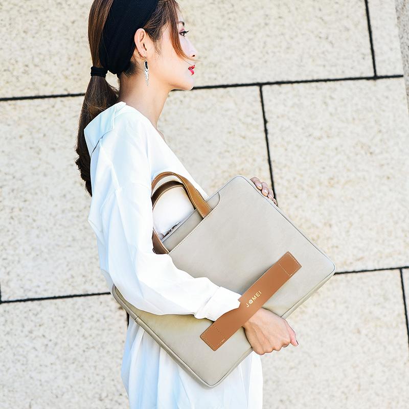 Laptop Chất Liệu Da PU Cao Cấp Ốp Lưng Cho Macbook Air 13 Túi Chống Nước Dành Cho Laptop 13.3 14 15.6 Inch Cho Macbook Pro ốp Lưng Túi Đựng Máy Tính Xách Tay Nam