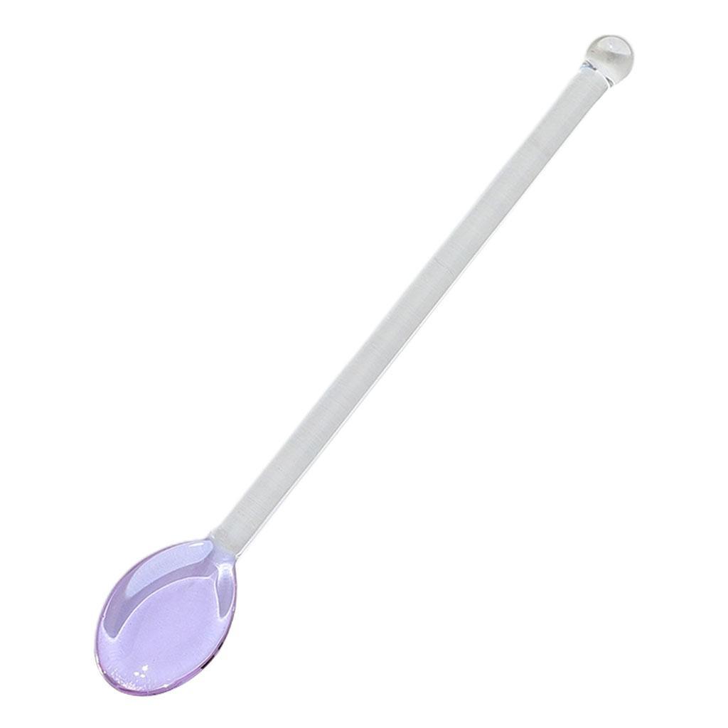 3x Glass Teaspoons Stirring Spoon for Stirring Coffee Bar