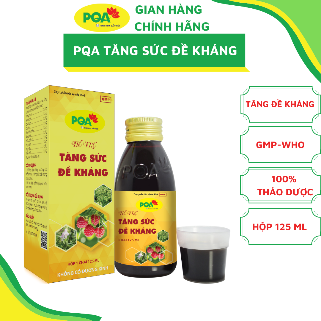 PQA Tăng Sức Đề Kháng Giúp Cải Thiện Sức Đề Kháng Giảm Nguy Cơ Mắc Cảm Cúm Hộp 125ml