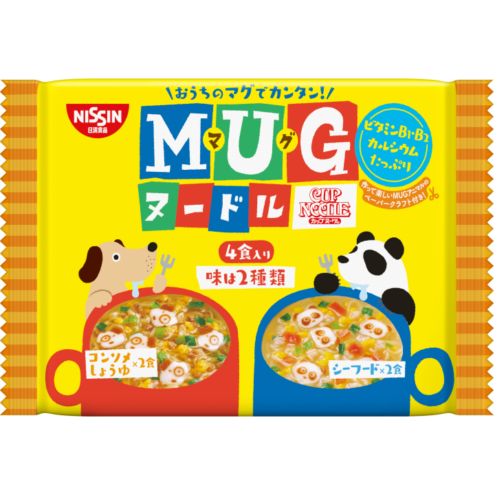 Mì Ăn Liền Cho Bé Nissin MUG Nhật Bản 94g - Màu vàng