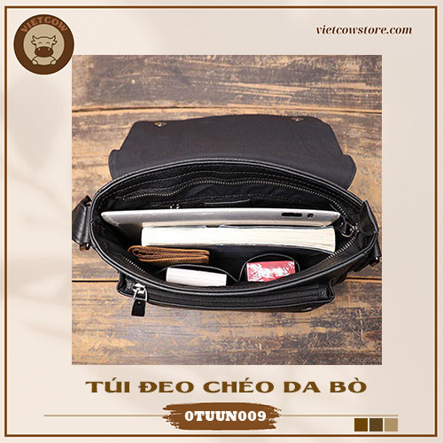 Túi Đeo Chéo Da Bò, Túi Đeo Chéo Tablet Da Bò Pullup_VietCow_0TUUN009