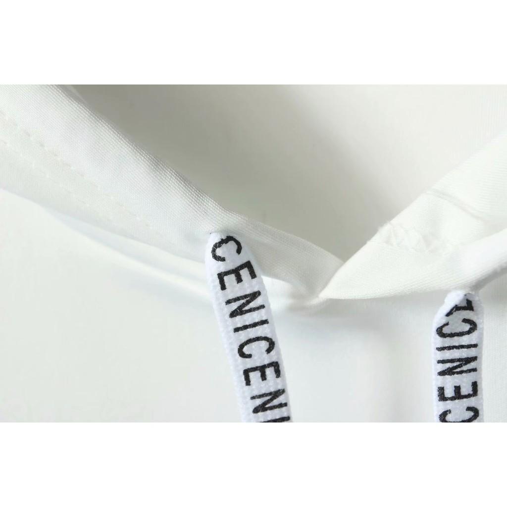 Áo Hoodie Tay Ngắn Dáng Rộng Phối Màu Gradient Thời Trang Mùa Hè