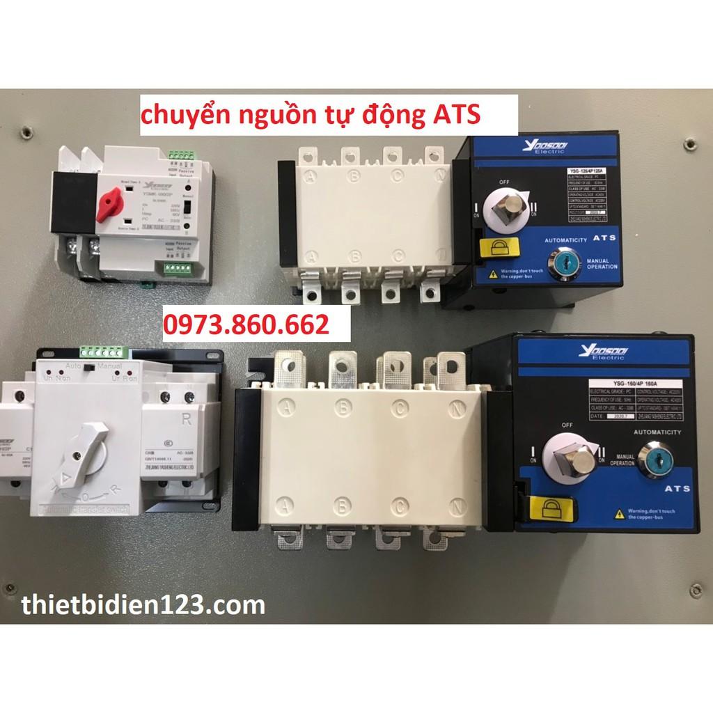 Chuyển nguồn không gián đoạn ATS 4P 100A - chuyển nguồn không gây mất điện cho nguồn 3 pha