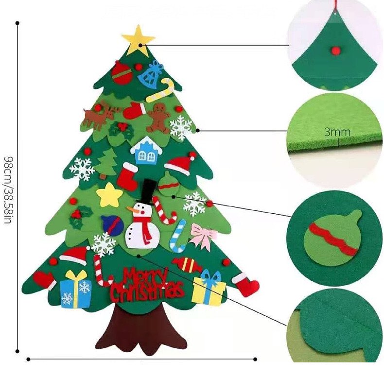 Cây thông vải, cây noel giáng sinh cute xinh xắn