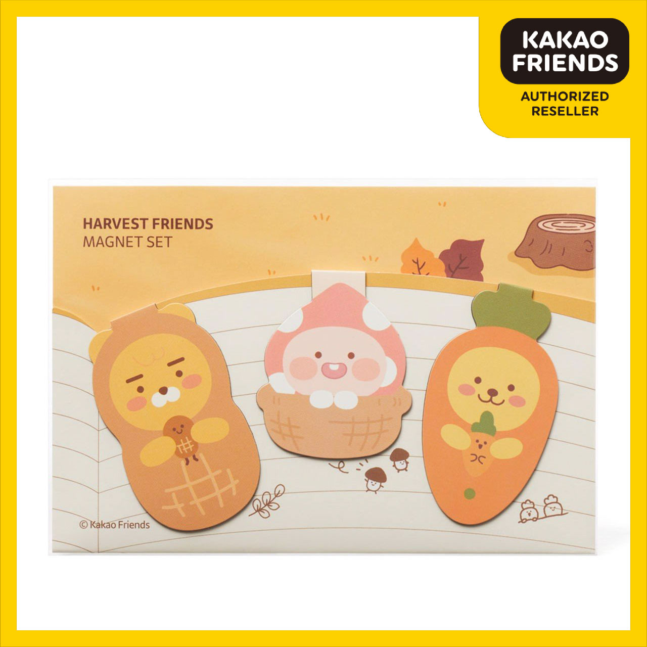 Đánh Dấu Sách Bookmark Có Nam Châm Harvest Kakao Friends Chính Hãng