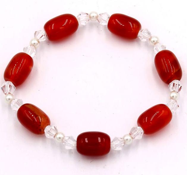 Vòng đeo tay chuỗi hạt đá thạch anh đỏ FSOT14