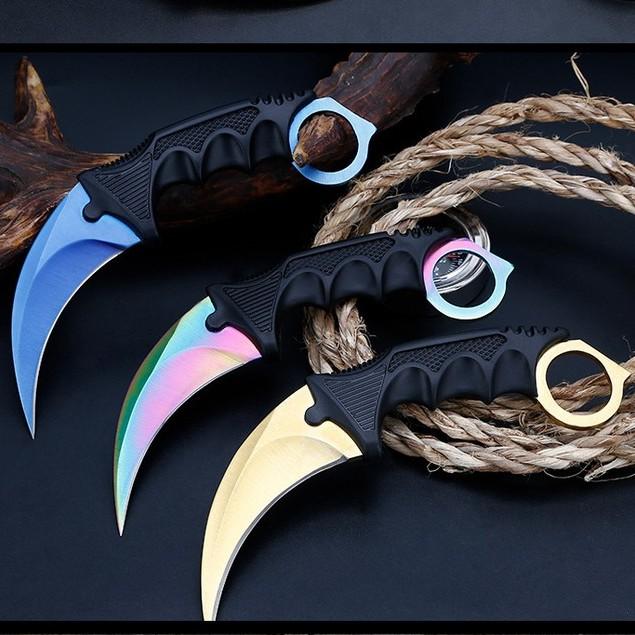 Dao Phượt Gấp Karambit Bỏ túi Du lịch Gọt hoa quả siêu tiện lợi