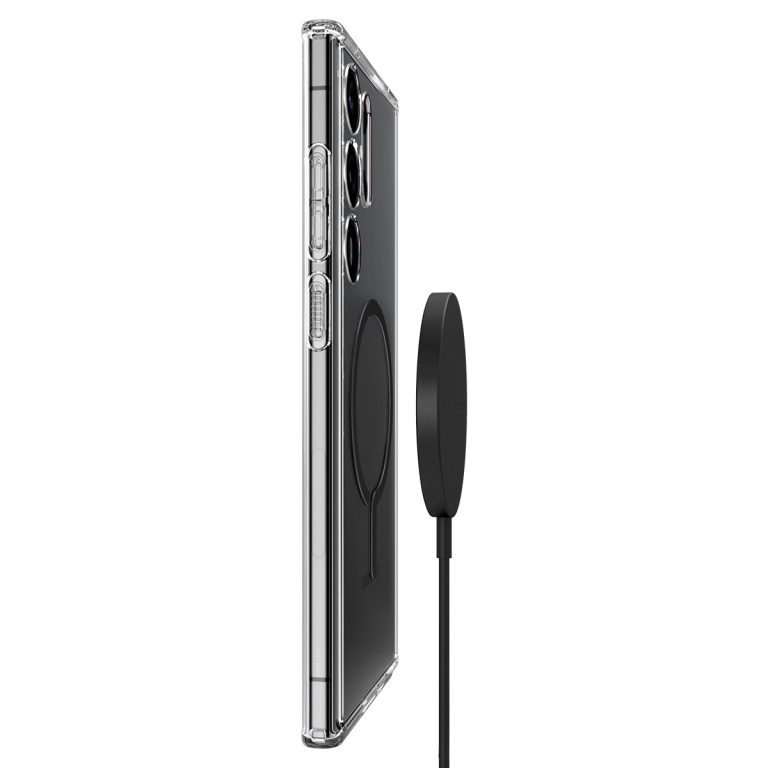 Ốp lưng Spigen Ultra Hybrid Onetap Metal Ring cho Samsung S23 Ultra - Thiết kế trong suốt, chống ố, viền camera cao, hàng chính hãng
