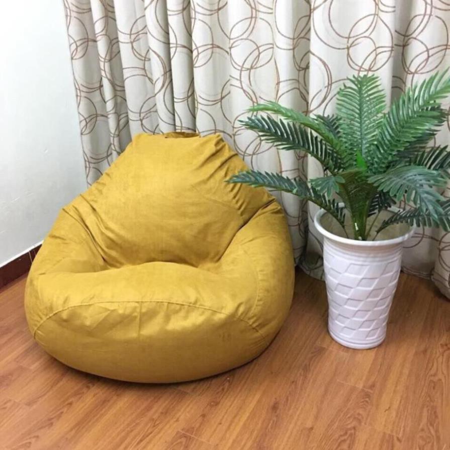 Vỏ ghế lười Babykid vải da lộn mềm được chọn màu