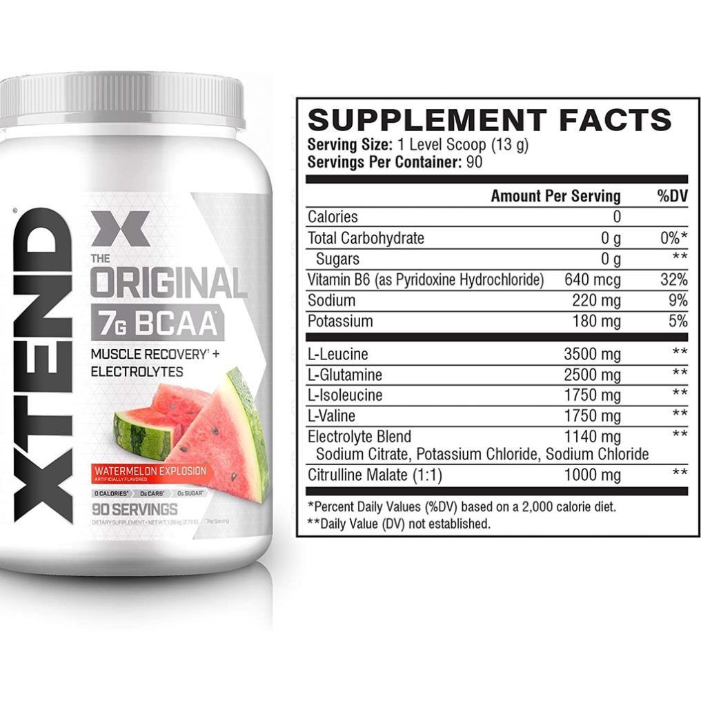 Scivation Xtend Bcaa Thực Phẩm Bổ Sung Chống Dị Hóa Cơ, Tăng Khả Năng Hồi Phục Cơ Bắp 90 Lần Dùng