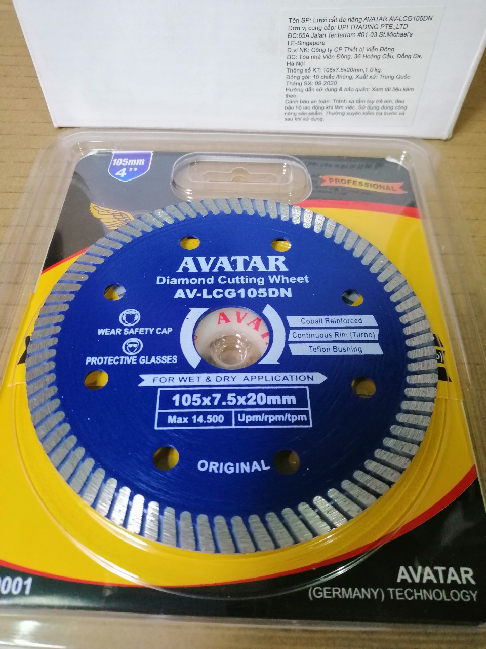 Lưỡi cắt gạch đa năng Avatar 105mm