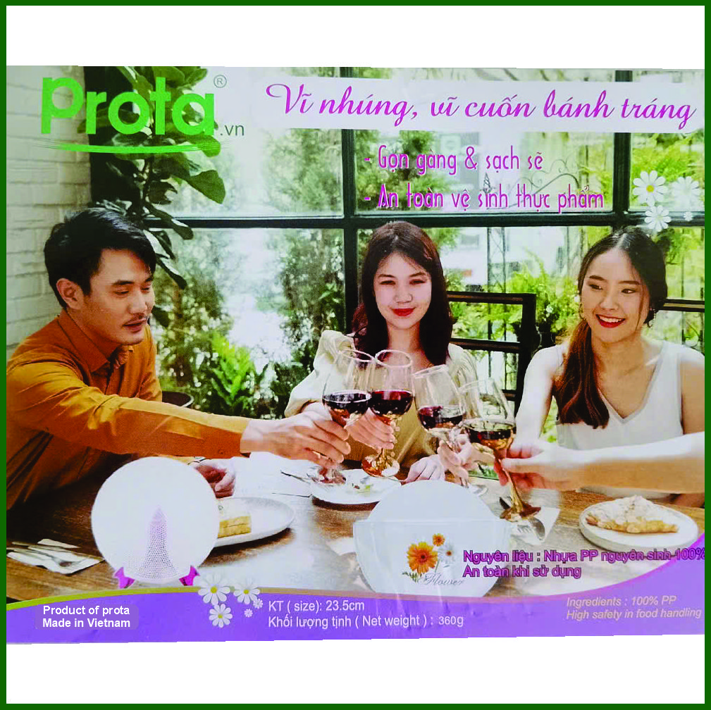 Bộ 10 Vỉ Cuốn Bánh Tráng Prota – Kèm Theo Giá Đỡ