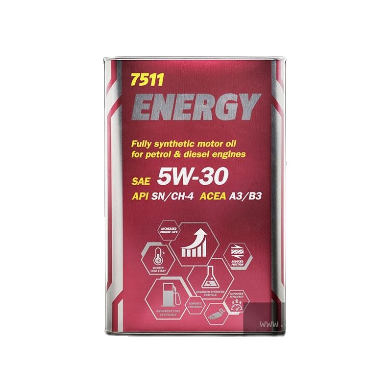 [PRO] Nhớt MANNOL 7511 Energy 5W-30 1L/ 4L Tổng Hợp Toàn Phần Chứa Ester