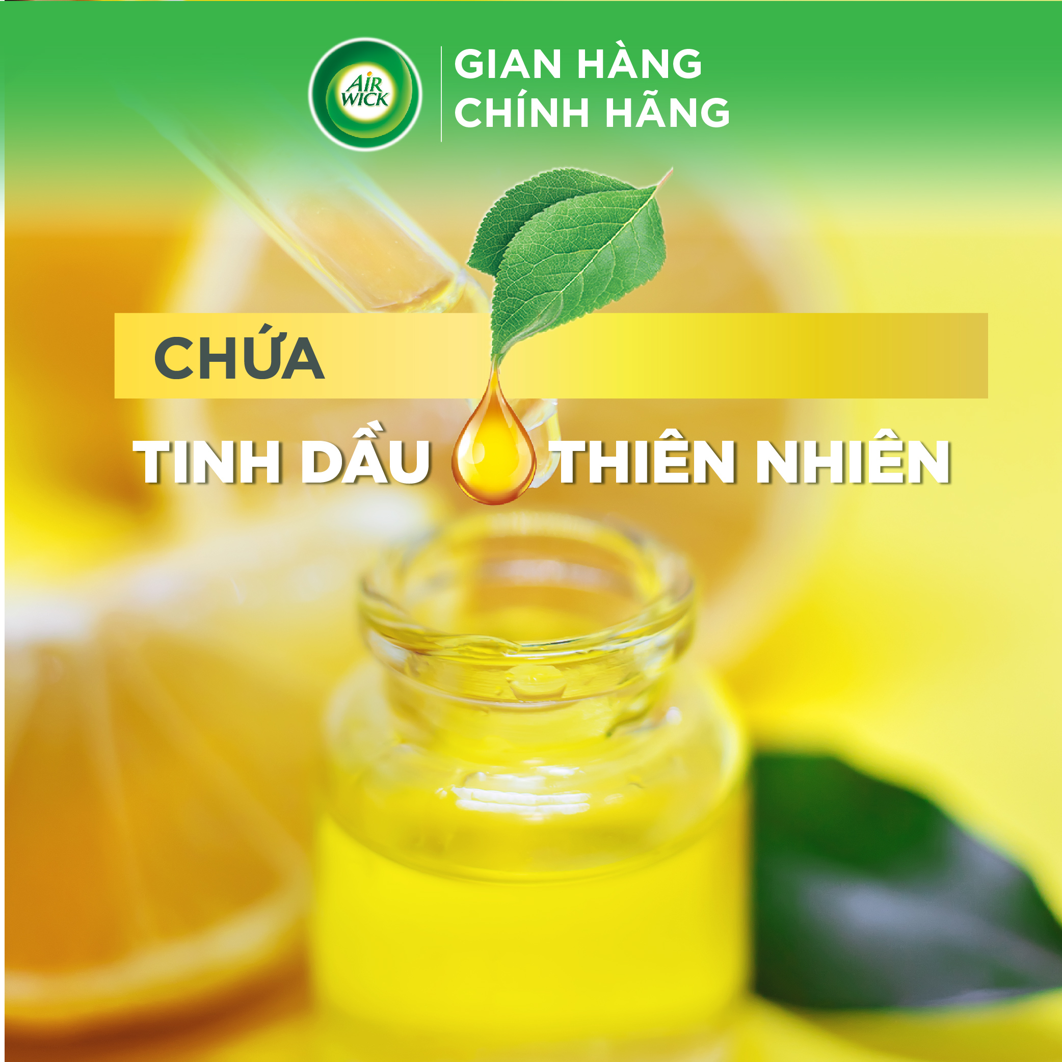 Sáp Thơm Phòng AIRWICK (Anh Quốc) | Khử Mùi Hiệu Quả - Hương Thơm Thiên Nhiên (180g)