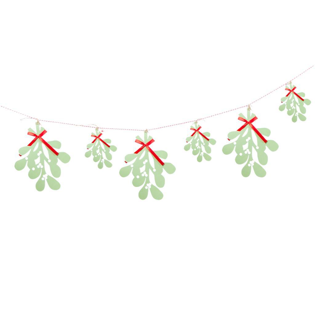 Christmas Holiday Paper Leaves DIY Hanging Garland Decoration