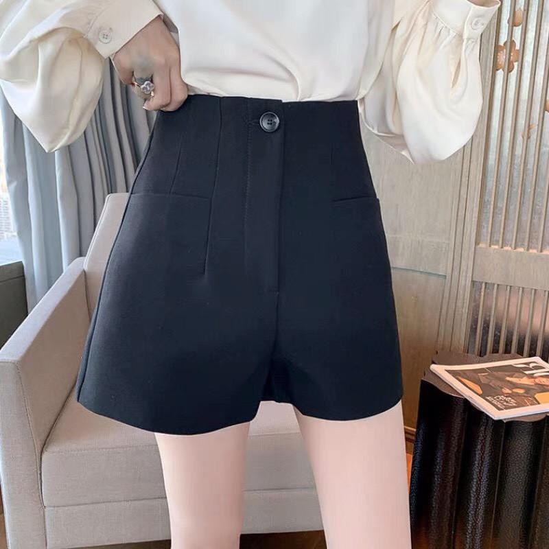 Quần Short Nữ Cạp Cao Siêu Tôn Dáng Quần Đùi Nữ Có Túi Chất Tuyết Mưa So Hot