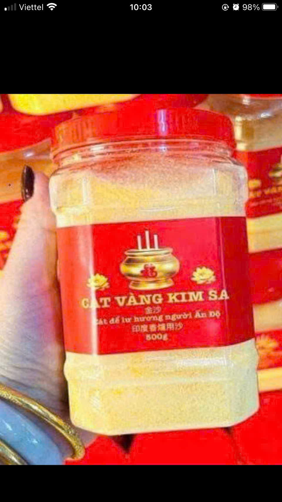 Cát Kim Sa Màu Vàng 500gr – Phụ Kiện Không Thể Thiếu Cho Bàn Thờ