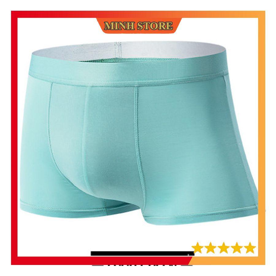 COMBO 3 Quần lót nam BOXER, quần sịp nam đúc lụa băng tự nhiên 100% thoáng khí,co giãn cao cấp SL02 - Minhstore66