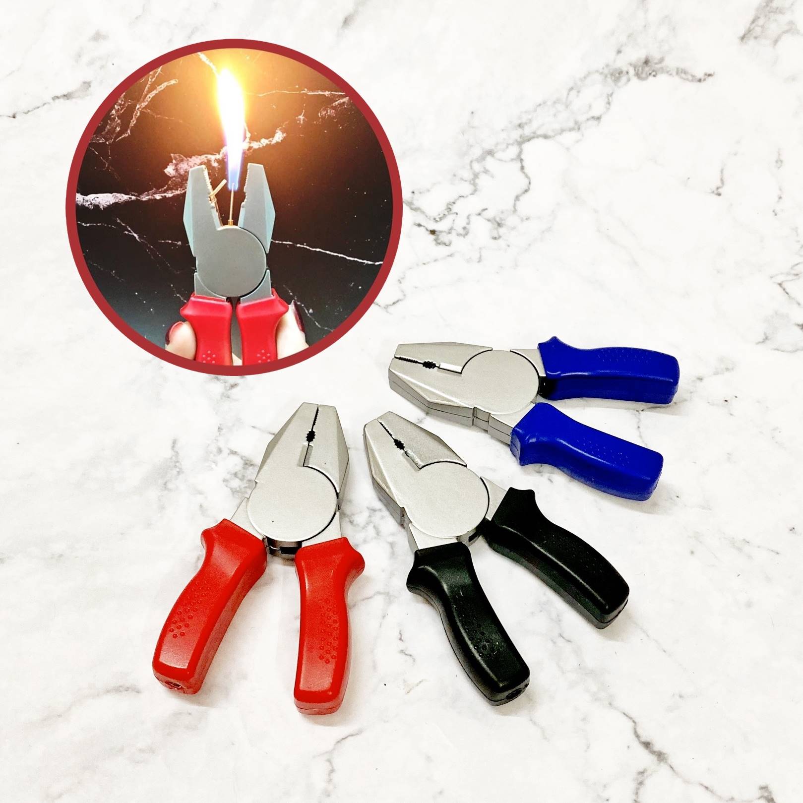 Hột quẹt bật lửa hình cây kìm - xài ga
