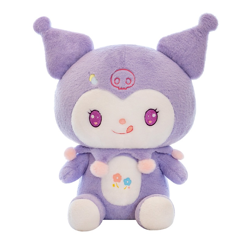 Thú bông thỏ melody kuromi tím - Size từ 26cm đến 60cm - Quà tặng gấu bông thỏ siêu dễ thương - Gối ôm mềm mịn cho bé