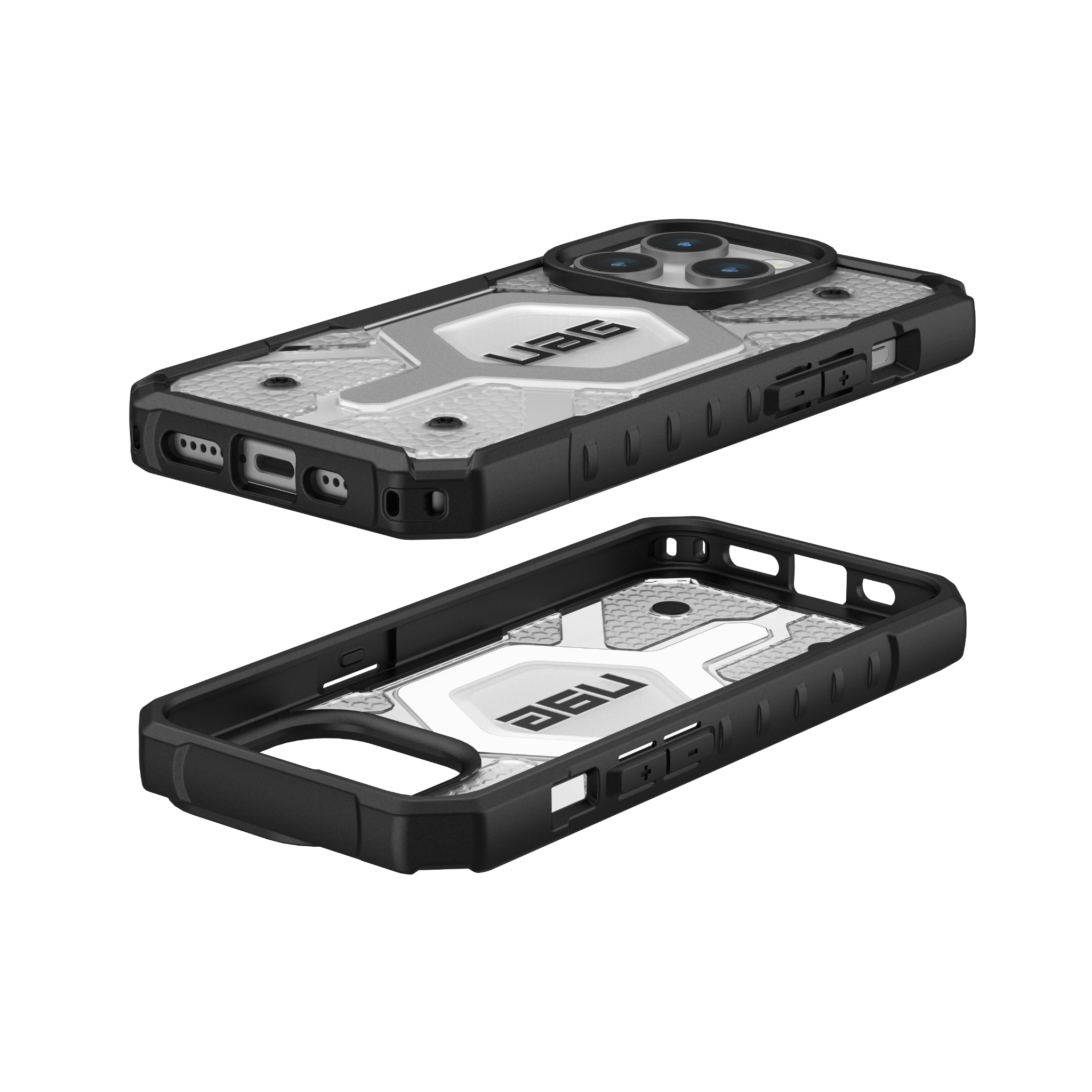 Ốp Lưng Chống Sốc UAG Pathfinder Clear Hỗ Trợ Sạc Magsafe Cho iPhone 15 Pro Hàng chính hãng