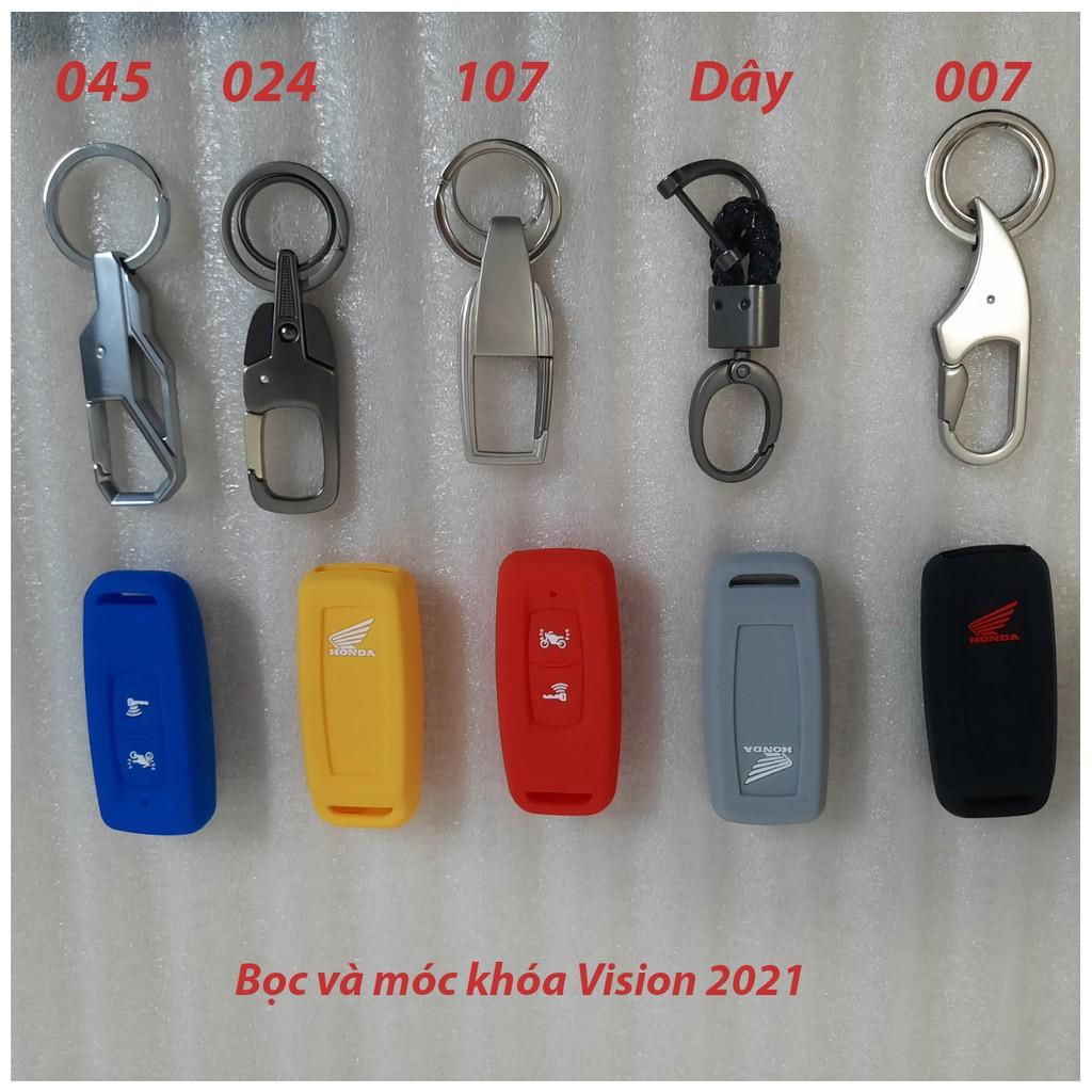 Combo Móc khóa và bọc chìa khóa Vision 2021 silicon các màu