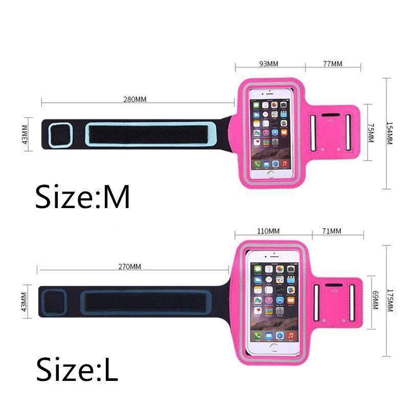 2019 New Running Bags Men Women Armbands Touch Screen Cell Phone Arms Band Phone Case Sports Accessories for 7 Plus Smartphone